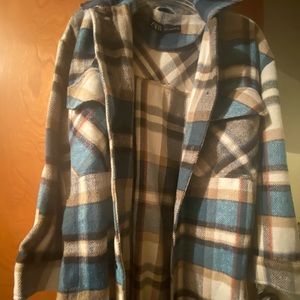 Zara plaid jacket/ coat